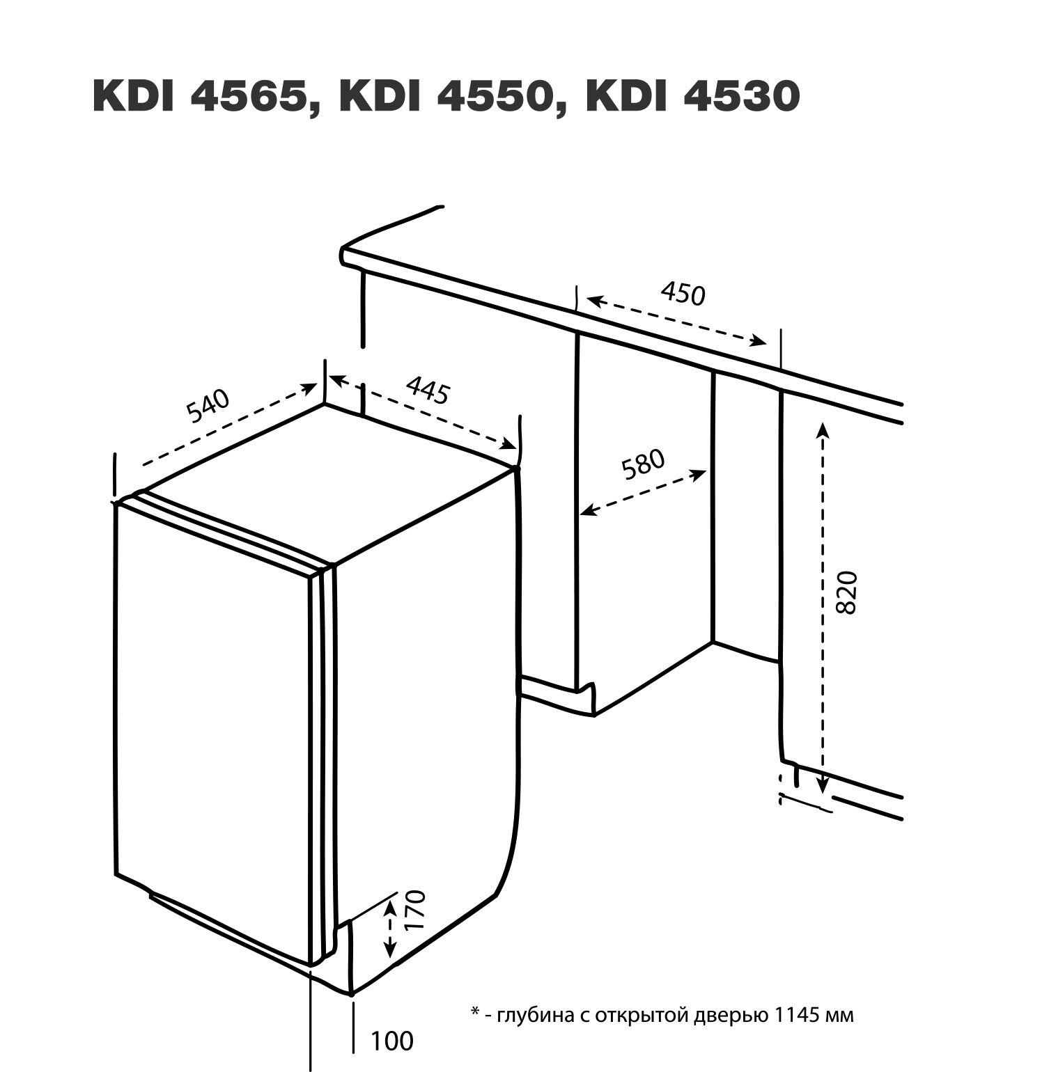 Посудомоечная машина korting KDI 60175